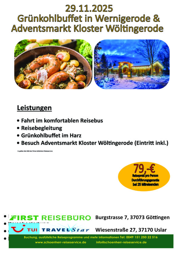 251129.Grünkohlbuffet & Adventsmarkt Wöltingerode