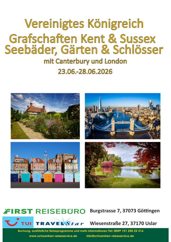 260623.Vereinigtes Königreich_Grafschaften Kent & Sussex_ Gärten & Schlösser