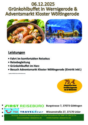 251206.Grünkohlbuffet & Adventsmarkt Wöltingerode