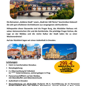 27.-29.03.2026 Goldene Stadt Prag