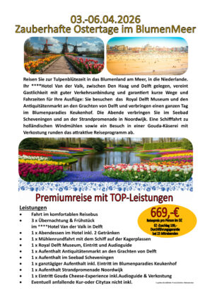 03.04.-06.04.2026 Zauberhafte Ostertage im BlumenMeer