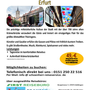 21.06.2026 Krämerbrückenfest Erfurt