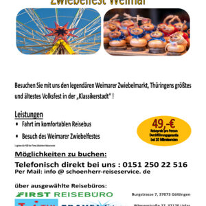 11.10.2026 Zwiebelfest Weimar