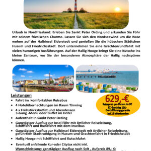 03.-07.05.2026 Inselhüpfen Nordsee